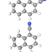 Figure 5. Ball and stick 3D rendering of 1-CNN (top) and 2-CNN (bottom)